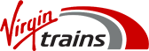 Red and grey Virgin Trains logo for training video page